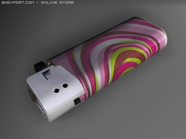 3d model of lighter 3D Model .c4d .max .obj .3ds .fbx .stl .blend
