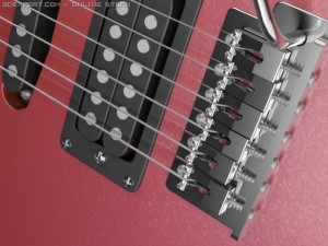 electric guitar washburn 3D 模型