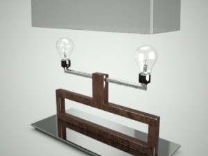 rectangular lamp 3D Модель
