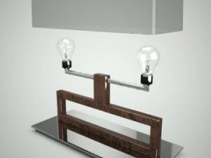 角型ランプ 3Dモデル