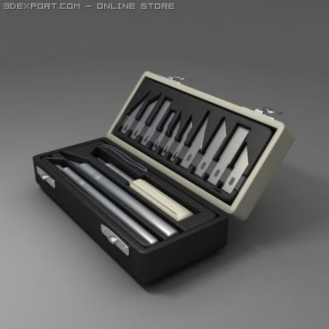 cutter pack 3D Модель .c4d .max .obj .3ds .fbx .stl .blend 