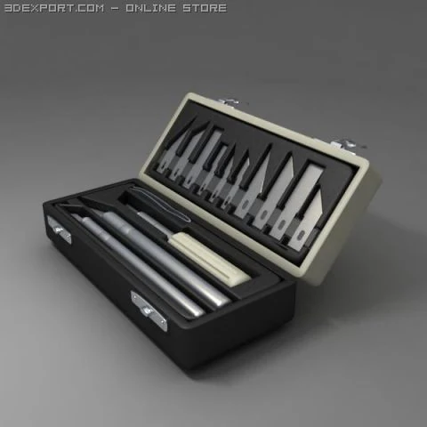 cutter pack 3D Model .c4d .max .obj .3ds .fbx .stl .blend 