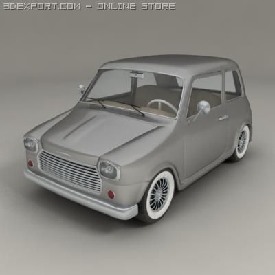 small car 3Dモデル .c4d .max .obj .3ds .fbx .stl .blend