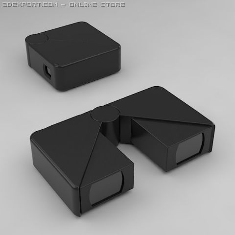 binocular 3D Model .c4d .max .obj .3ds .fbx .stl .blend 