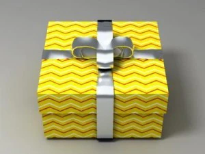 gift box 02 3D Model
