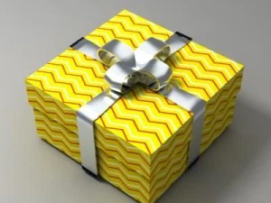 gift box 02 3D Model
