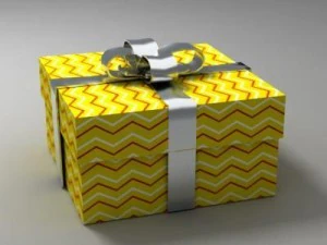 gift box 02 3D Model
