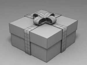 gift box 02 3D Model