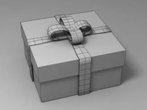 gift box 02 3D Model