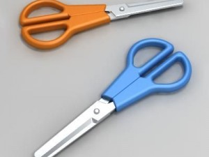 small scissors max 3D मॉडल