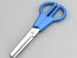 small scissors max 3D मॉडल