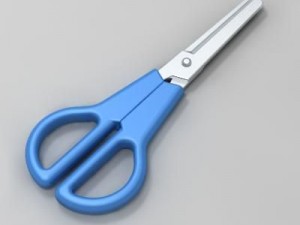 small scissors max 3D मॉडल