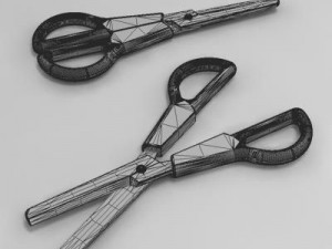 small scissors max 3D मॉडल