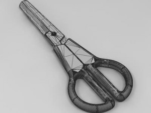 small scissors max 3D मॉडल