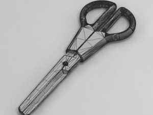 small scissors max 3D मॉडल