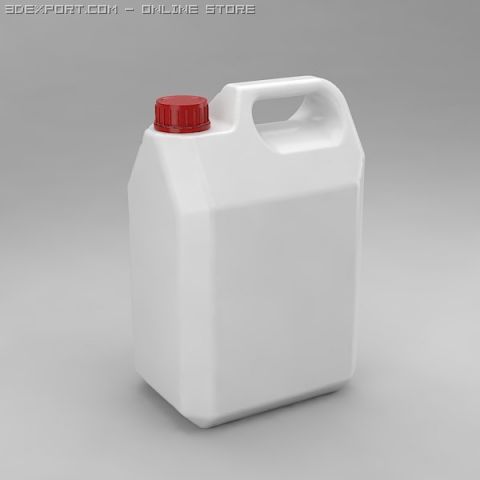 fuel container 3D Model .c4d .max .obj .3ds .fbx .stl .blend