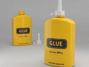 接着剤ボトル 3Dモデル