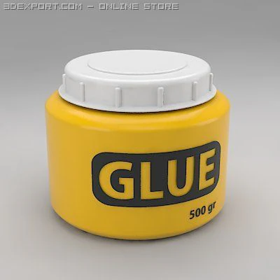 glue can 3D Model .c4d .max .obj .3ds .fbx .stl .blend 