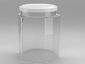 hexagonal jar 3D Model