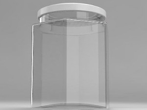 hexagonal jar Modelo 3D