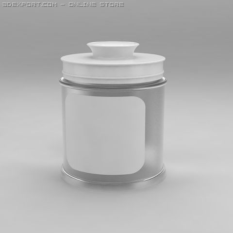 jar 3D 모델 .c4d .max .obj .3ds .fbx .stl .blend 