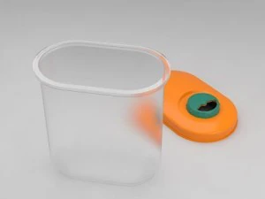 tupperware de a&ccedil;&uacute;car Modelo 3D