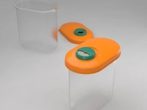tupperware de a&ccedil;&uacute;car Modelo 3D