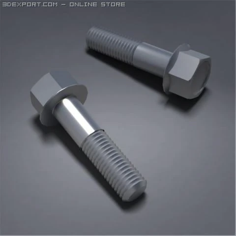 screw 01 3D Model .c4d .max .obj .3ds .fbx .stl .blend 