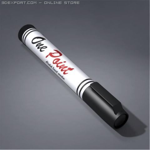 marker Modelo 3D .c4d .max .obj .3ds .fbx .stl .blend 