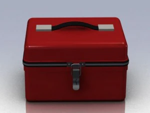 상자 고체 3D 모델