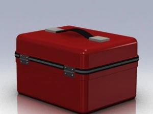 상자 고체 3D 모델