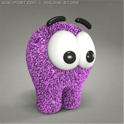 creature toy 3D Model .c4d .max .obj .3ds .fbx .stl .blend 