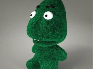 green monster toy 3Dモデル