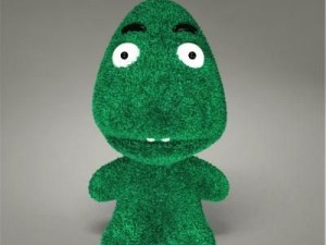 green monster toy 3D 模型