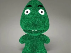 green monster toy 3D Model