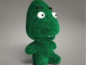 green monster toy 3D 模型
