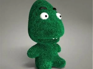 green monster toy 3D Model