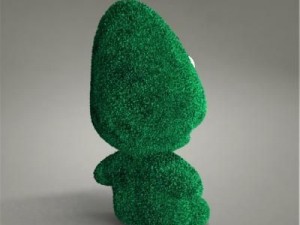 green monster toy 3D 模型