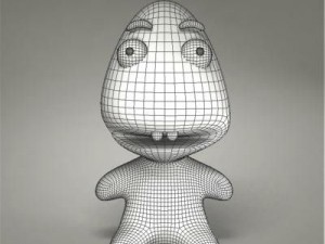 green monster toy 3D 模型
