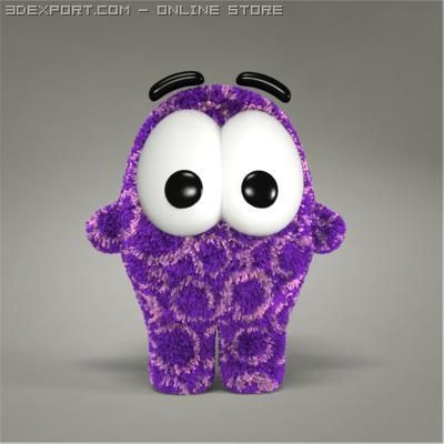 creature toy 02 3D Модель .c4d .max .obj .3ds .fbx .stl .blend 