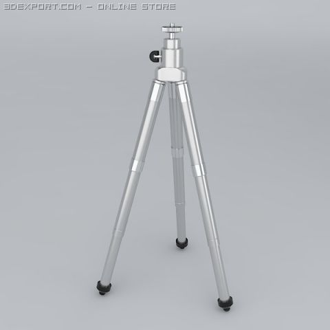 tripod 3D Model .c4d .max .obj .3ds .fbx .stl .blend 