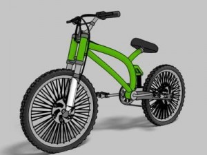 mountain bike toon render 3D Model