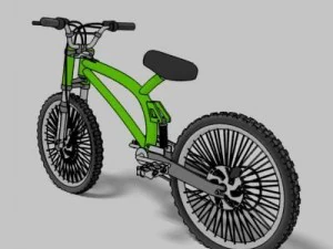 mountain bike toon render 3D Model