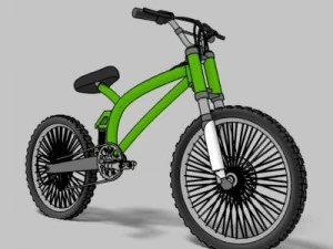 mountain bike toon render 3D Model