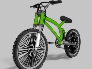 mountain bike toon render 3D Model
