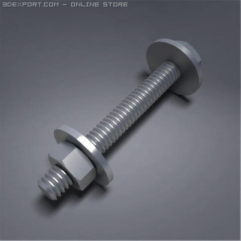 screw 02 3Dモデル .c4d .max .obj .3ds .fbx .stl .blend 
