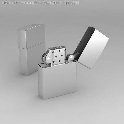 antique lighter 3D Model .c4d .max .obj .3ds .fbx .stl .blend 