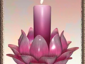 stojak na świece kwiatowe Model 3D