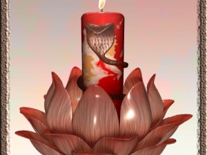lotus candle stand 3D मॉडल