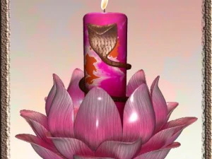 lotus candle stand 3D Model